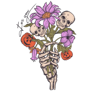 For You Skull Bouquet