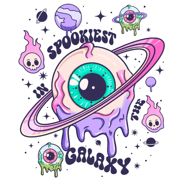 Spookiest Galaxy in the Universe T-shirt Design
