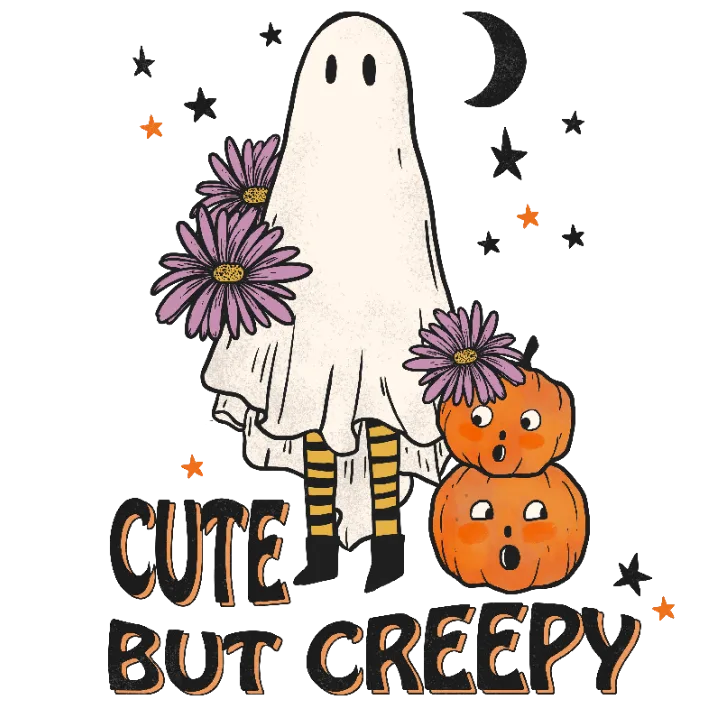 Cute But Creepy Ghost Design