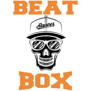 Beat Box Rapper Skull T Shirt Design