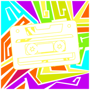 Cassette Tape Graffiti Background