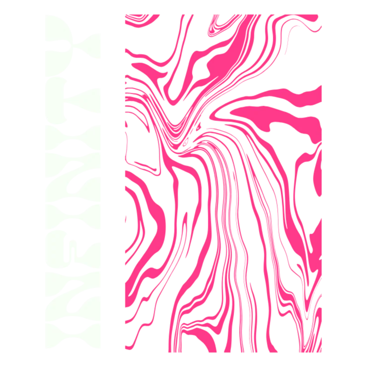 Elegant Pink Swirl Pattern Print