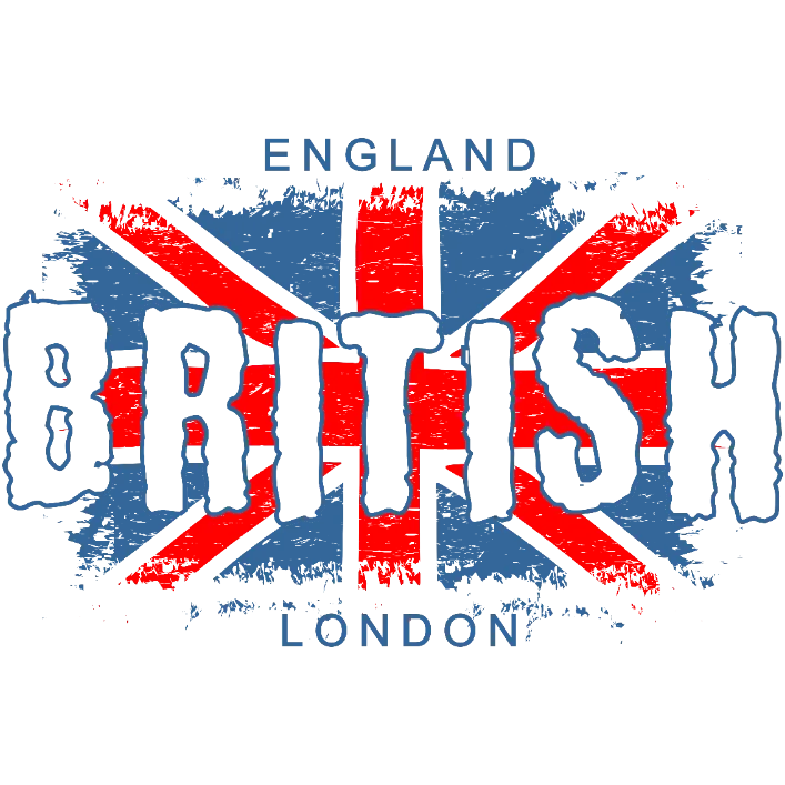British Flag Distressed Style Design