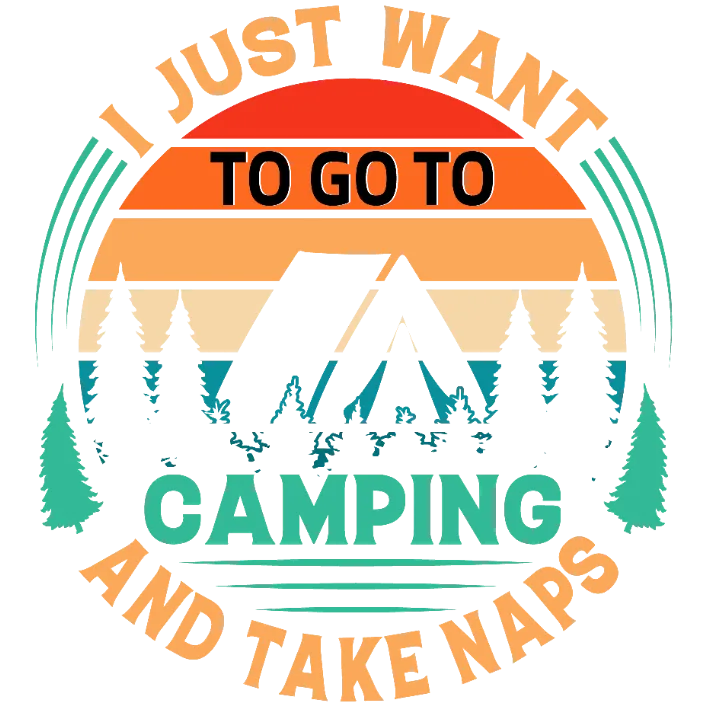 I Just Want to Go Camping and Take Naps T-shirt Transfer