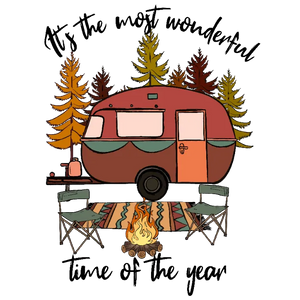 It's the most wonderful time of the year camper sticker