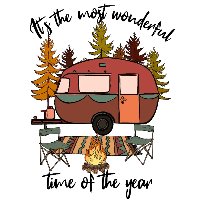 It's the most wonderful time of the year camper sticker