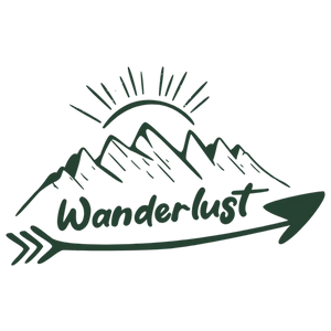 Wanderlust Mountain Arrow Graphic