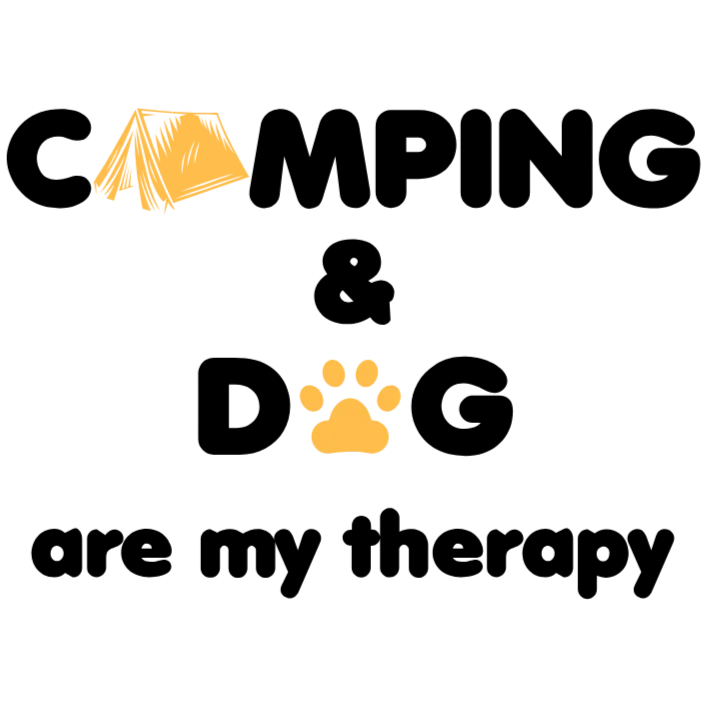 Camping and Dog Lover's Therapy Tee