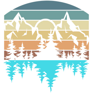 Mountain Sunset Pine Trees