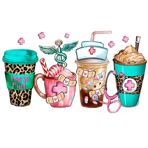 Coffee Lover's Nurse Life Tumbler Wrap