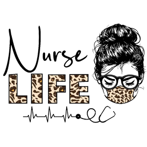Nurse Life Leopard Print Design