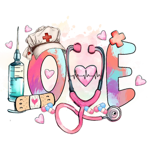 Nurse Love Heartbeat Stethoscope Medical Doctor Nurse's Day Gift Idea