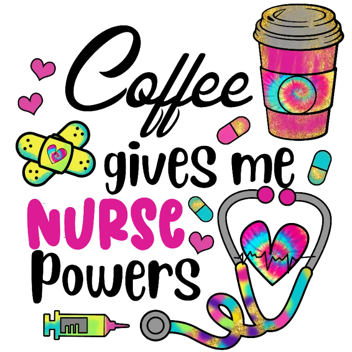 Coffee Lover's Delight: A Vibrant Tribute to Nursing Professionals