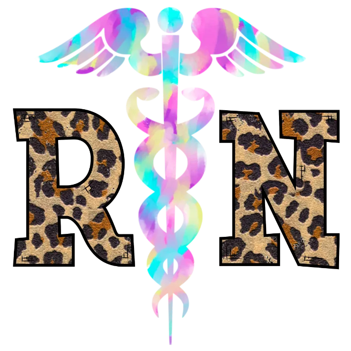 RN Animal Print Logo
