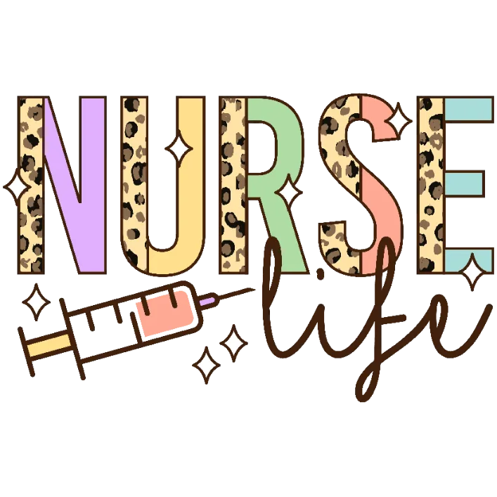 Nurse Life Leopard T-Shirt Transfer