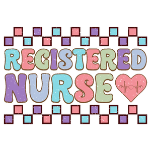 Registered Nurse Heartbeat Design for Customizable Apparel