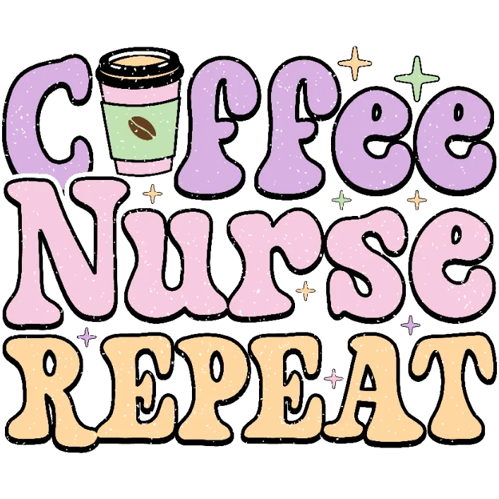Coffee Nurse Repeat Pattern