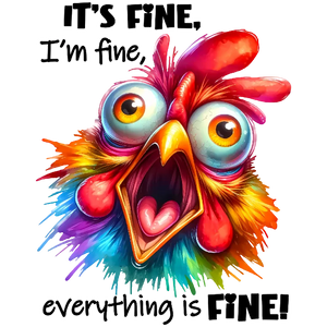 Rooster Rainbow Chaos: The Fine Art of Being a Hot Mess