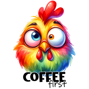 Crazy Chicken Coffee Lover Design