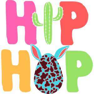 Hip Hop Cactus Easter Egg T-Shirt DTF Transfer