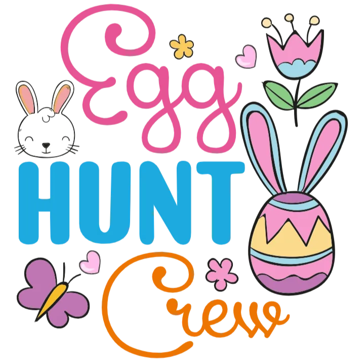 Easter Egg Hunt Crew T-shirt Design