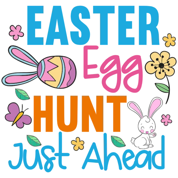 Easter Egg Hunt Just Ahead T-Shirt Design