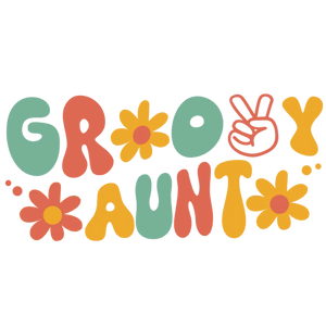 Groovy Aunt T-Shirt Design
