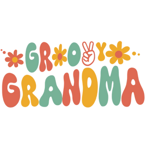 Groovy Grandma Graphic for Custom Apparel