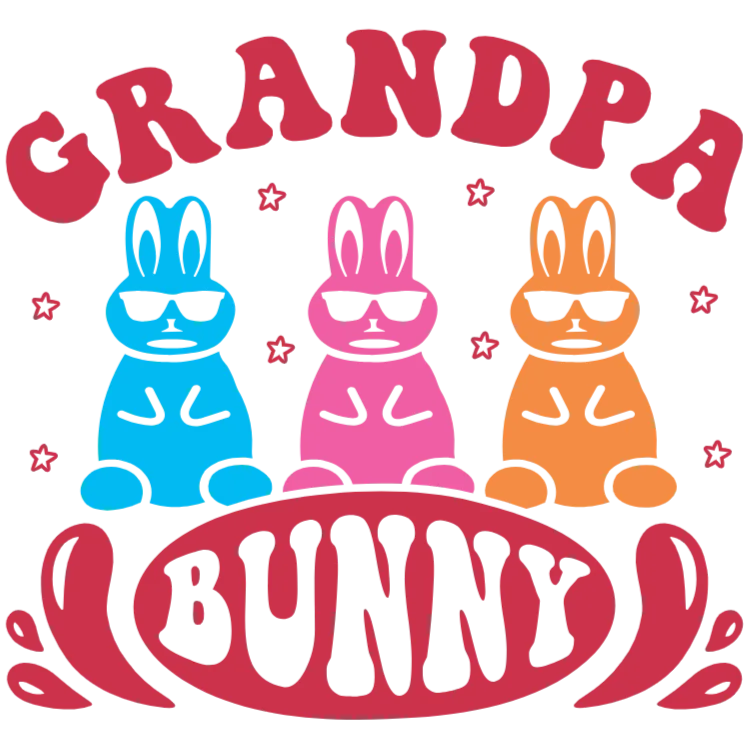 Grandpa Bunny Family T-shirt