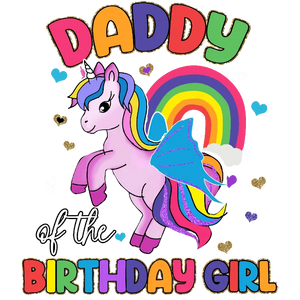 Daddy's Little Princess - Birthday Girl Unicorn T-Shirt