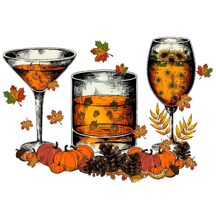 Autumn Drinks and Leaves