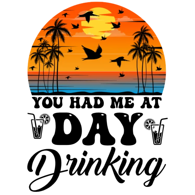 Day Drinking Sunset Beach Vacation T-Shirt