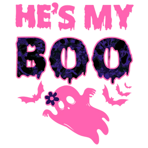 He's My Boo T-Shirt for Women