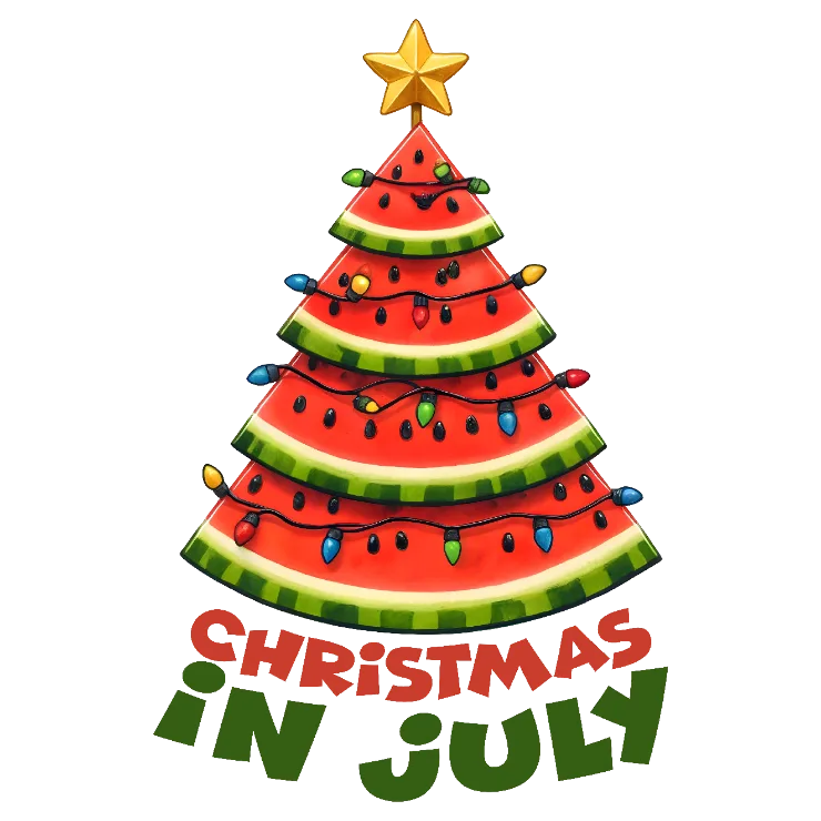 Christmas in July Watermelon Tree