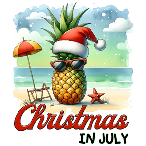 Christmas in July Pineapple Party Shirt