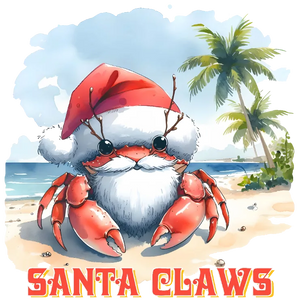 Santa Claws on a Tropical Vacation