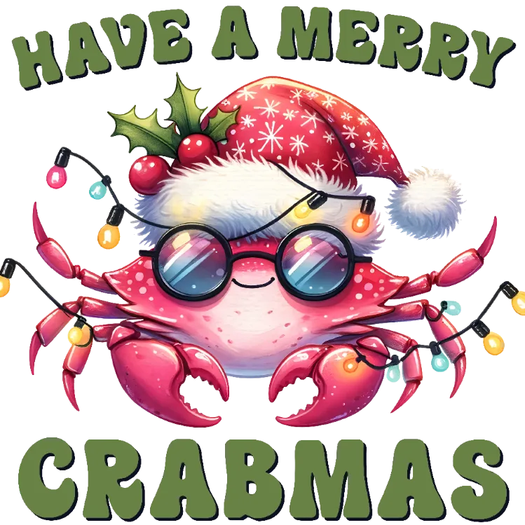 Merry Christmas Crab