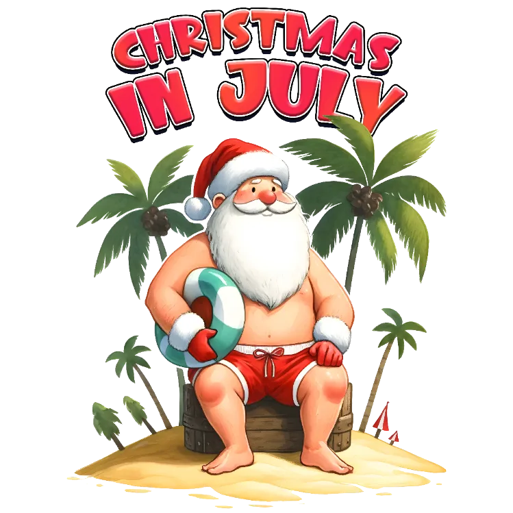 Christmas in July Beach Party