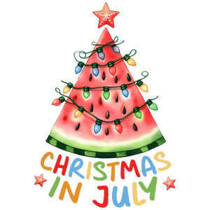 Christmas in July Watermelon Tree T Shirt