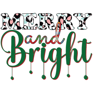 Merry and Bright Holiday Wishes Graphic