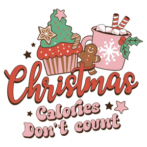 Christmas Calories Don't Count T-Shirt Design