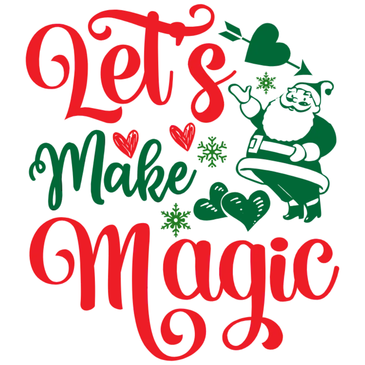 Let's Make Some Magic Happen This Christmas with Santa Claus and Hearts