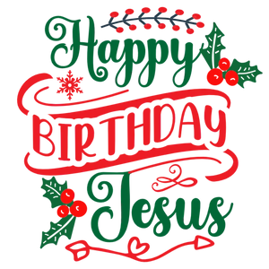 Happy Birthday Jesus T-shirt Design - Christmas Holiday T-shirt for Men and Women