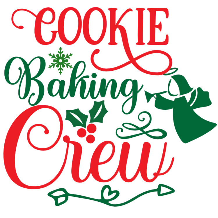 Cookie Baking Crew Holiday Graphic Tee for Women
