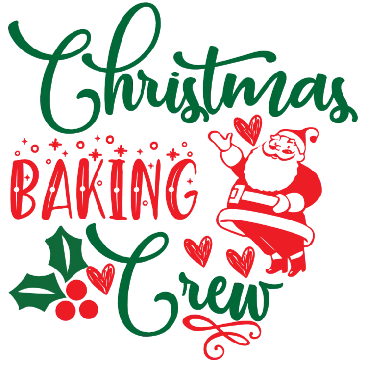 Christmas Baking Crew Santa Claus
