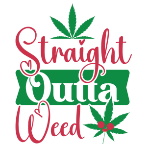 Straight Outta Weed Heart Logo