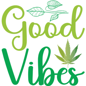 Good Vibes Hemp Leaf