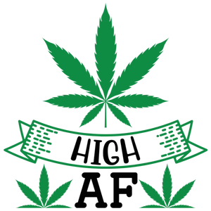 High AF Cannabis Leaf Design