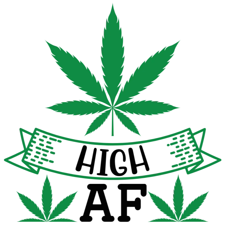 High AF Cannabis Leaf Design