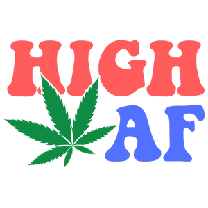 High AF Cannabis Leaf Design
